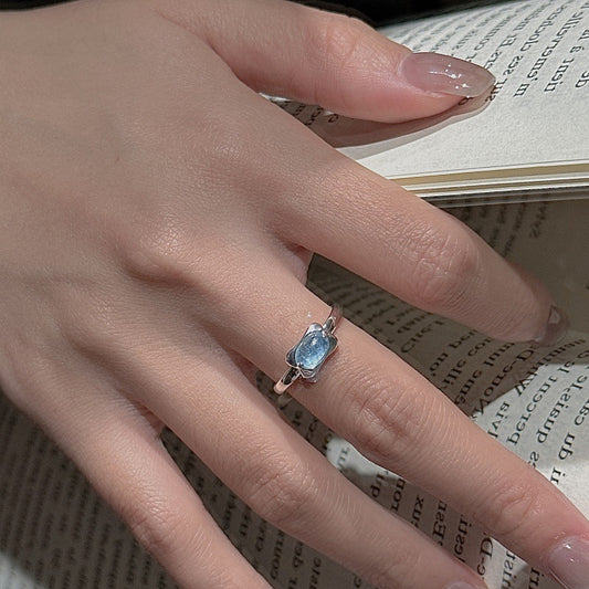 "Ocean Breeze" Adjustable 925 Sterling Silver Ring