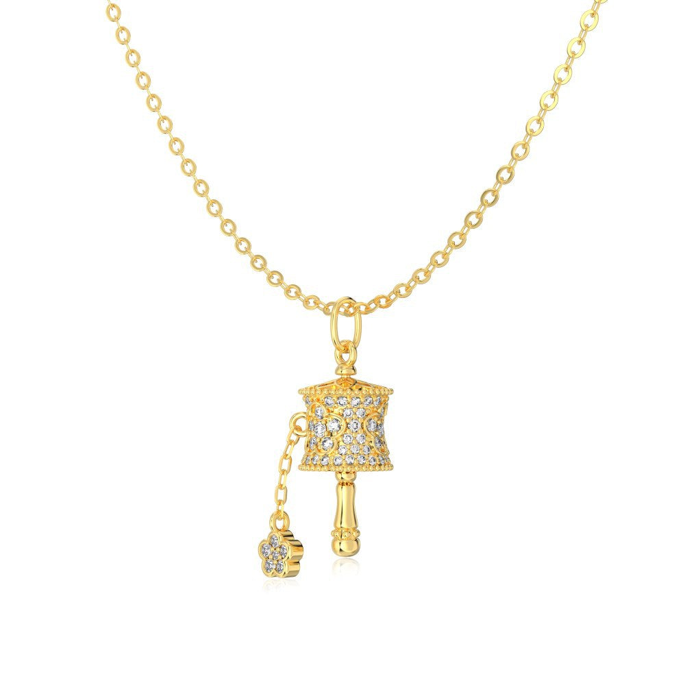“Fortune Orbit” S925 Sterling Silver Rotating Wheel Zircon Necklace