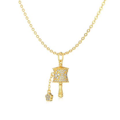 “Fortune Orbit” S925 Sterling Silver Rotating Wheel Zircon Necklace