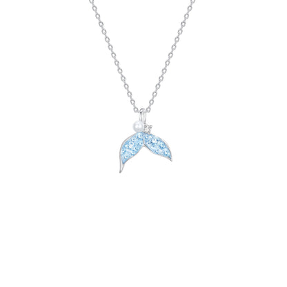 “Celestia Tail” S925 Sterling Silver Mermaid Tail Necklace
