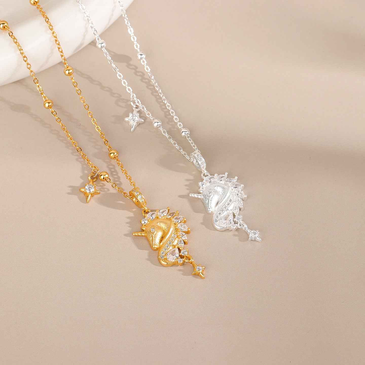 “Celestial Unicorn” S999 Fine Silver Unicorn Pendant Necklace