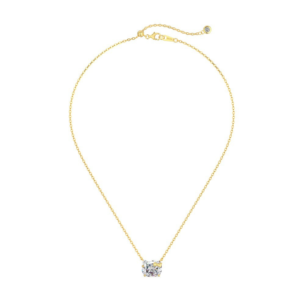 “Hello Kitty Spark” 925 Sterling Silver Bow Zircon Jewelry Set