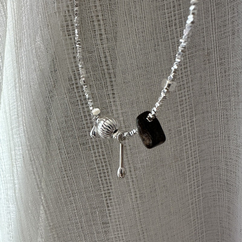 "Silver Glimmer" S925 Sterling Silver Fragment Chain Necklace