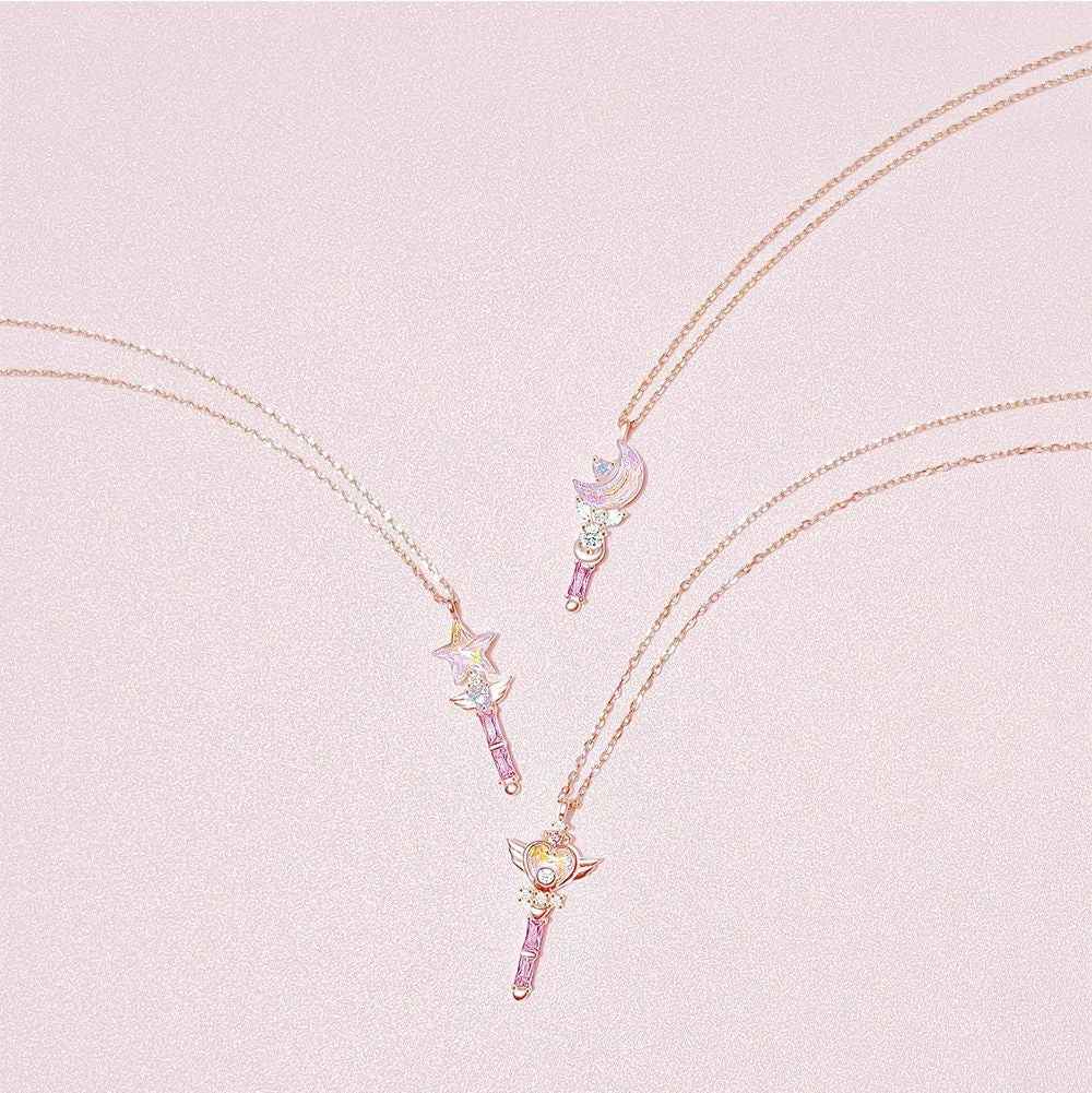 "Fairy Wand" 925 Sterling Silver Magical Pendant Necklace