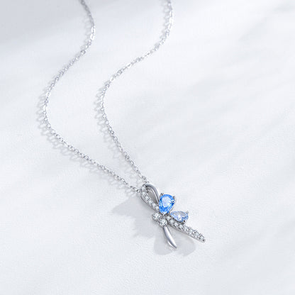 “Azure Flutter” S925 Sterling Silver Butterfly Set
