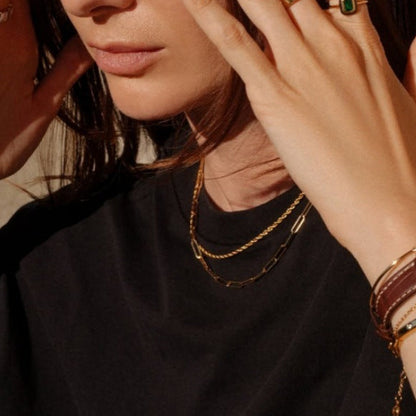 Essential Link 18K Gold-Plated Brass Layering Chain