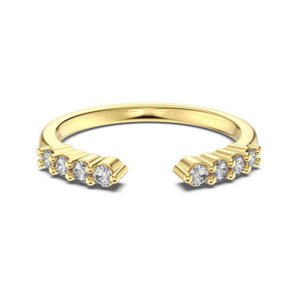 "Marquise Glow" 925 Sterling Silver Stacking Rings