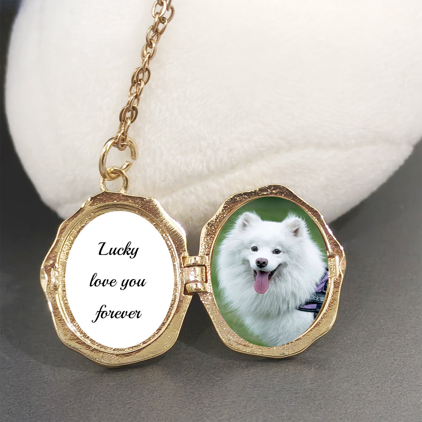"Angel Keepsake" Vintage Locket Necklace – Photo Customizable