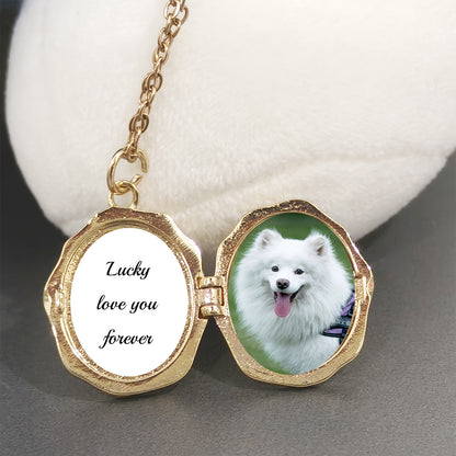 "Angel Keepsake" Vintage Locket Necklace – Photo Customizable