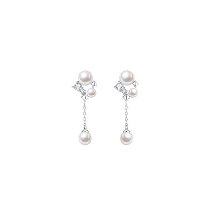 “Starlace Pearl” S925 Sterling Silver Jewelry Set