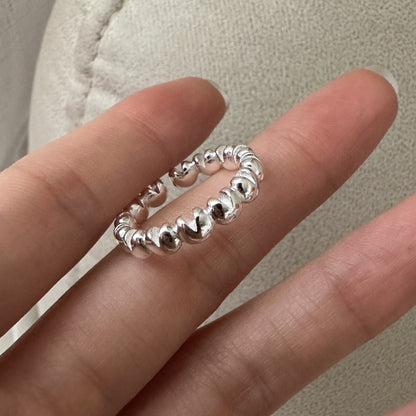 "Heart Muse" 925 Sterling Silver Adjustable Ring