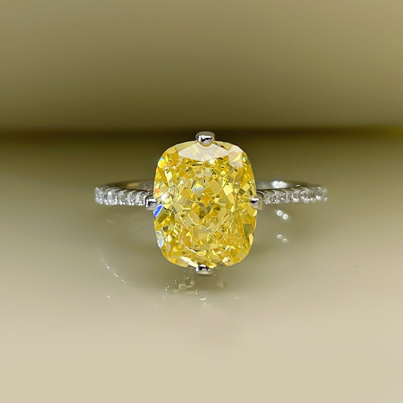 "Sunlit Heart" 925 Sterling Silver Ring