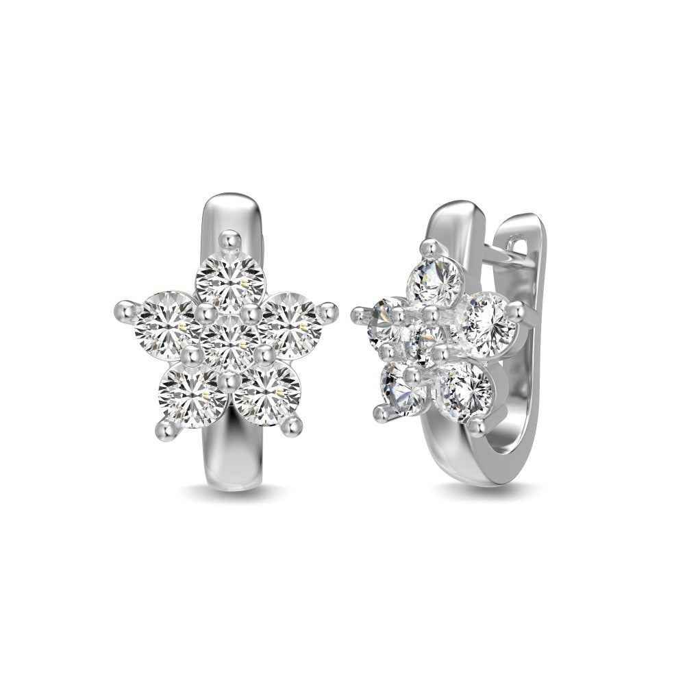 “Snowfall Radiance” S925 Sterling Silver Snowflake Jewelry Set