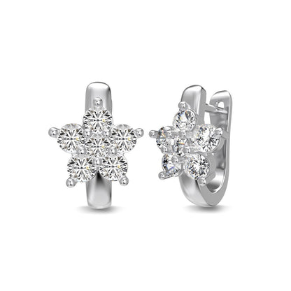 “Frost Étoile” S925 Sterling Silver Snowflake Zircon Jewelry Set (Necklace, Earrings & Ring)