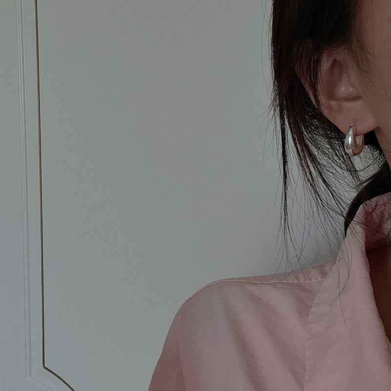 "Lunar Arc" 925 Sterling Silver Earrings
