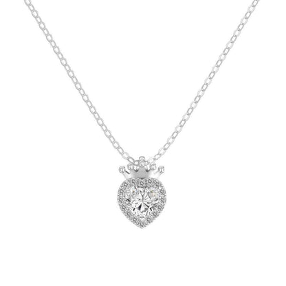 Crowned Heart Royale 925 Sterling Silver Crown Heart Jewelry Set