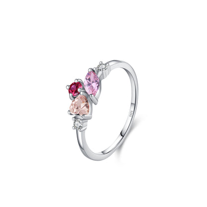 “Forest Prism” 925 Sterling Silver Multi-Stone Ring