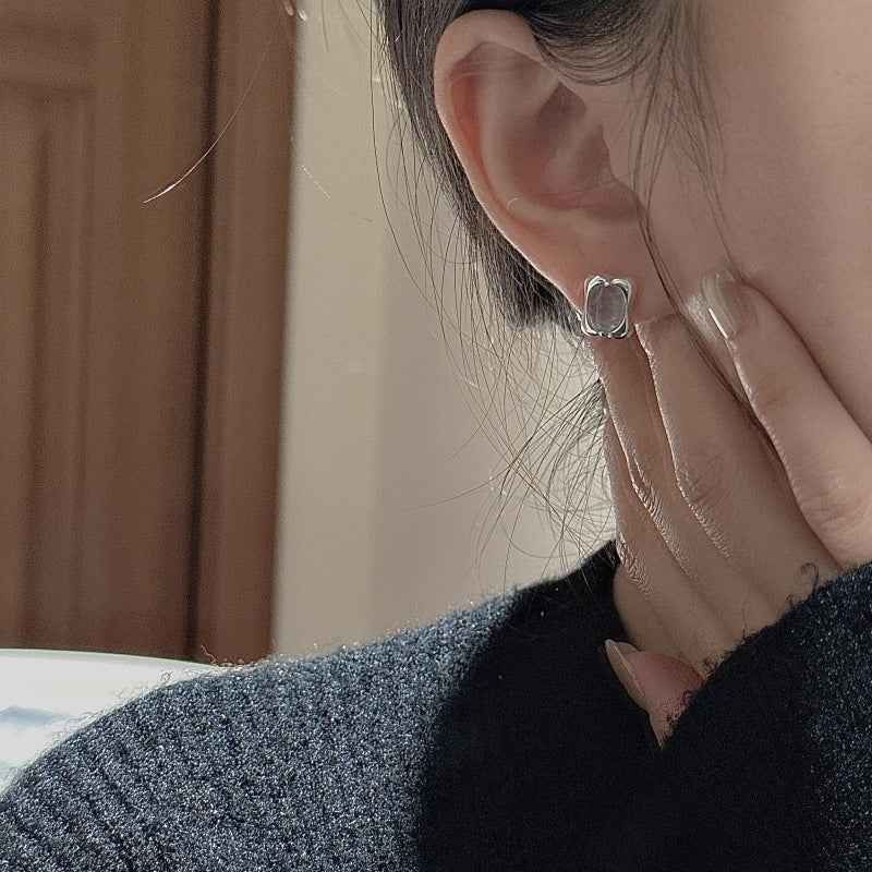 "Ocean Pillow" 925 Sterling Silver Aquamarine-Blue Jewelry Set