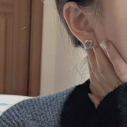 "Ocean Pillow" 925 Sterling Silver Aquamarine-Blue Jewelry Set