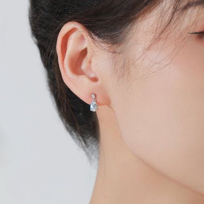 “Luna Drop” 925 Sterling Silver Moonstone Jewelry Set