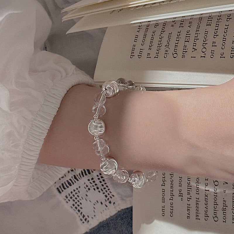 Verträumtes lila Perlenarmband – Swarovski Perlen 