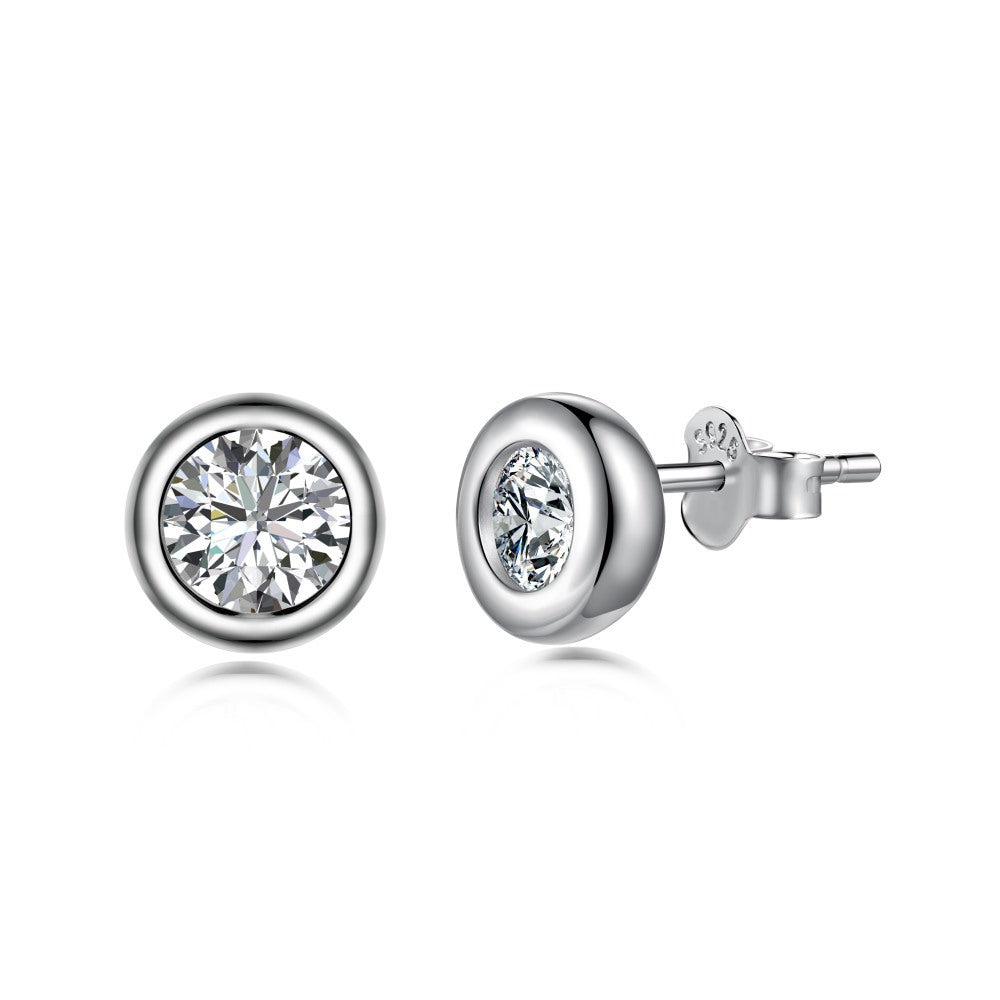“Lumière Solitaire” S925 Sterling Silver Zircon Jewelry Set