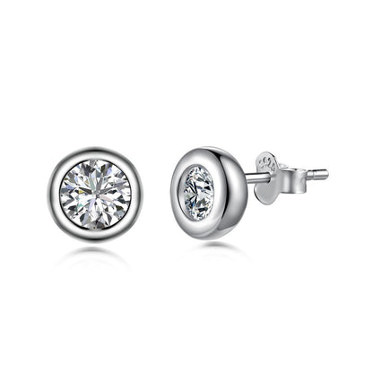 “Lumière Solitaire” S925 Sterling Silver Zircon Jewelry Set