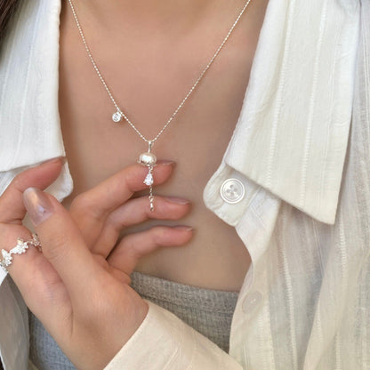 “Silver Lily of the Valley” S925 Sterling Silver Jewelry Set