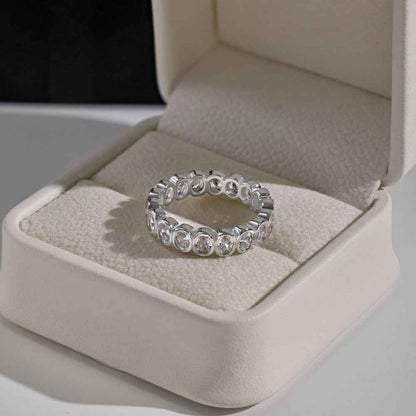 “Eternal Oval” 925 Sterling Silver Full-Eternity Ring