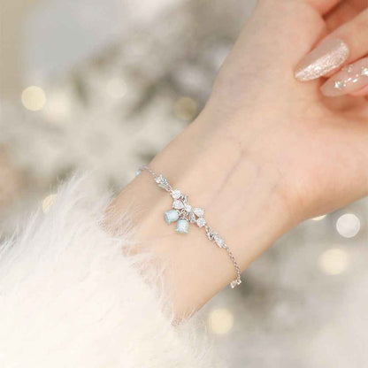 “Bluebell Reverie” S925 Sterling Silver Lily of the Valley Necklace / Bracelet
