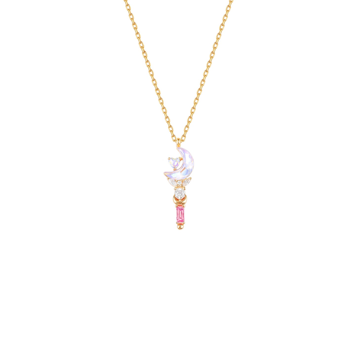 "Fairy Wand" 925 Sterling Silver Magical Pendant Necklace