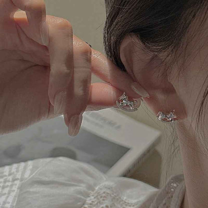 "Trojan Charm" 925 Sterling Silver Earrings