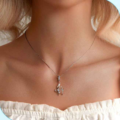 “Opaline Betta” S925 Sterling Silver Opal Fish Pendant Necklace