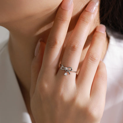 “Lumi Bow” 925 Sterling Silver Bow Jewelry Set