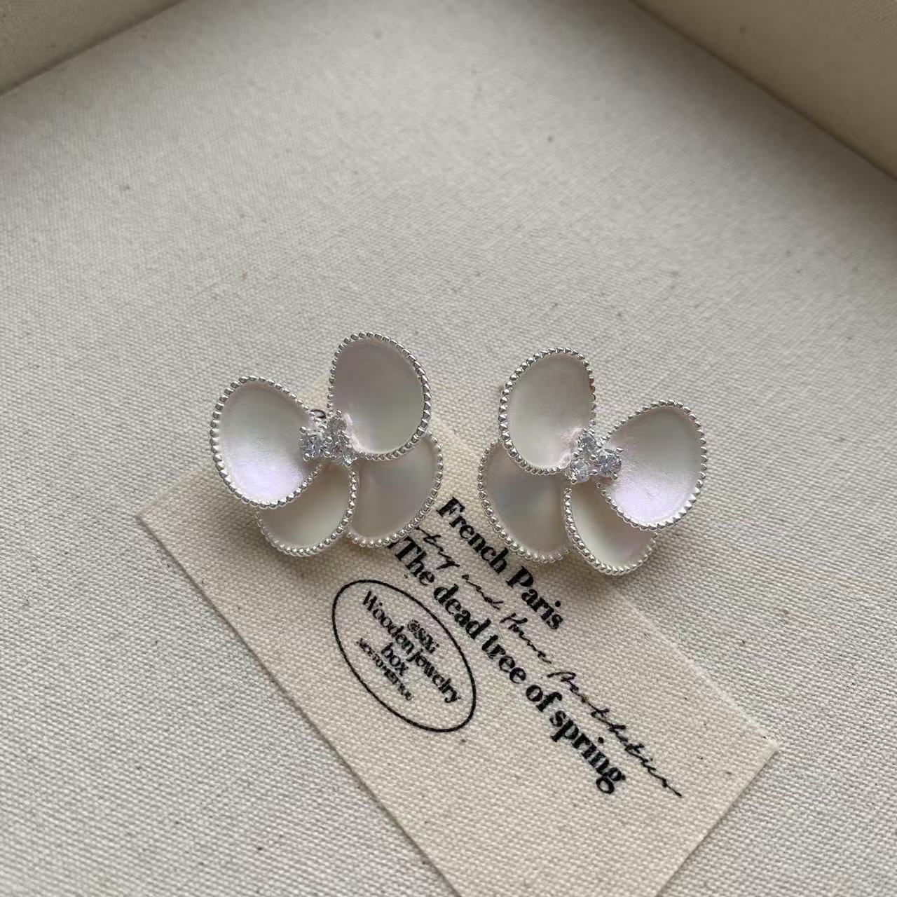 "Blossom Kiss" 925 Sterling Silver Earrings