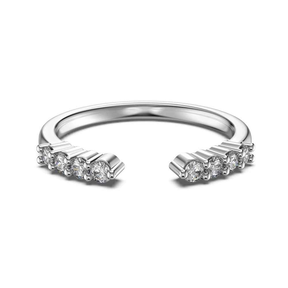 "Marquise Glow" 925 Sterling Silver Stacking Rings