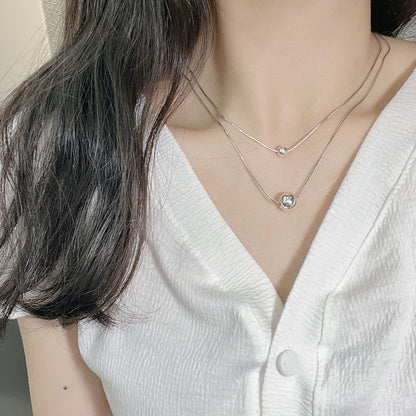 "Silver Spheres" 925 Sterling Silver Necklace