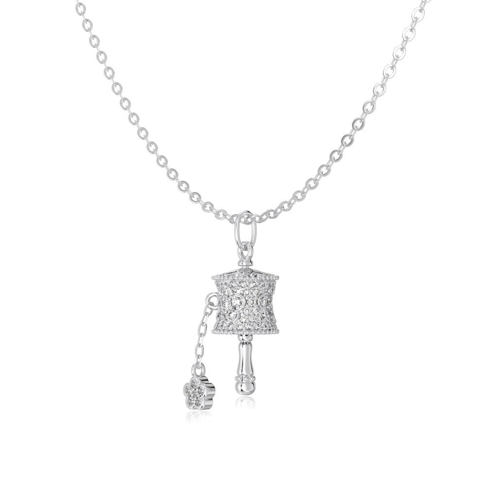 “Fortune Orbit” S925 Sterling Silver Rotating Wheel Zircon Necklace