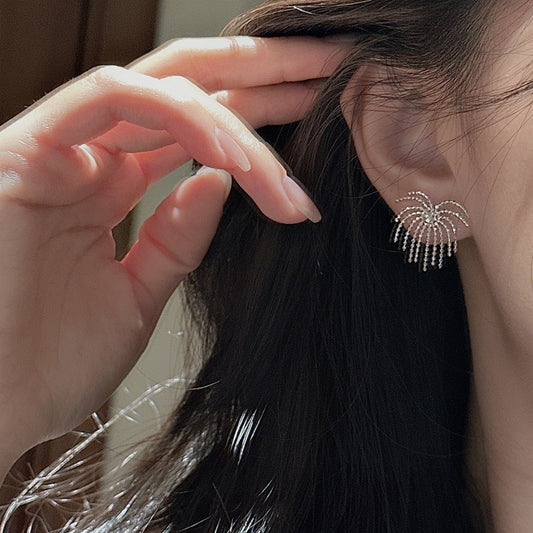 "Firework Tassel" S925 Sterling Silver Earrings