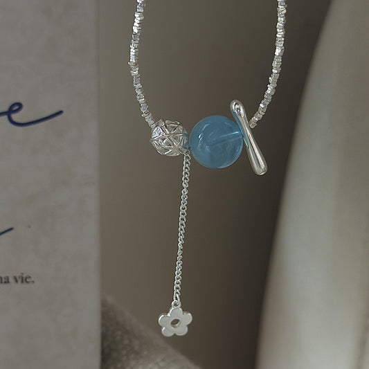 "Ocean Bloom" S925 Sterling Silver Necklace