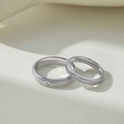 "Eternal Grace" 925 Sterling Silver Couple Rings – Minimalist & Timeless