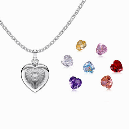 “Secret Heart” S925 Sterling Silver DIY Heart Box Necklace