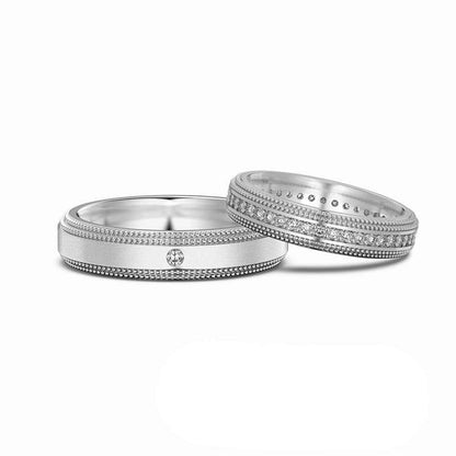 "Eternal Grace" 925 Sterling Silver Couple Rings – Minimalist & Timeless