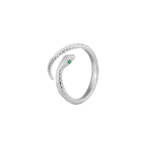 "Enchanting Snake" 925 Sterling Silver Ring - Unique, Bold, and Stylish