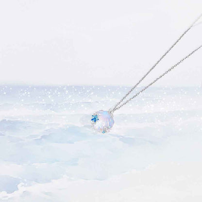 “Luna Tide” S925 Sterling Silver Shell Jewelry Set