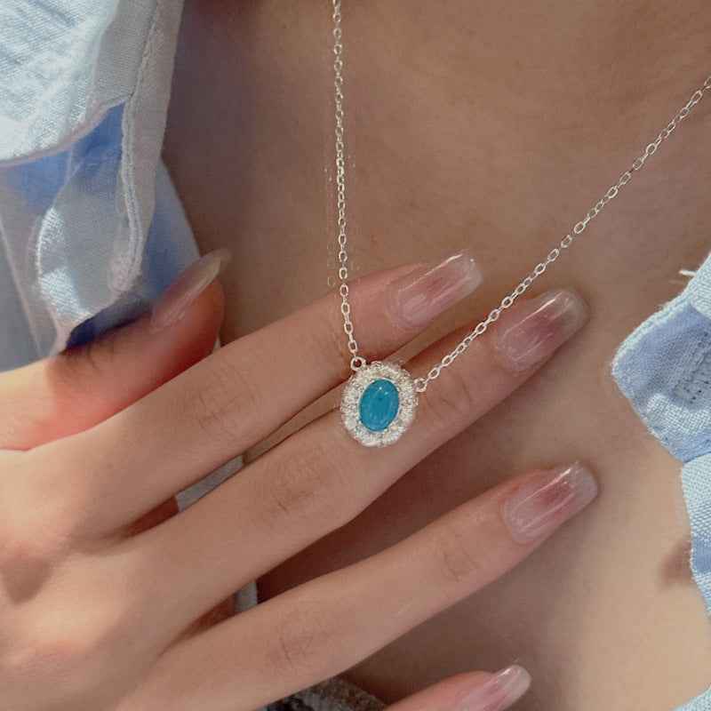 "Vintage Turquoise" 925 Sterling Silver Necklace