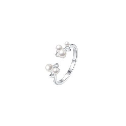 “Starlace Pearl” S925 Sterling Silver Jewelry Set