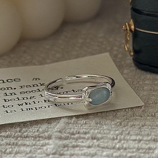 "Ocean Breeze" Adjustable 925 Sterling Silver Ring