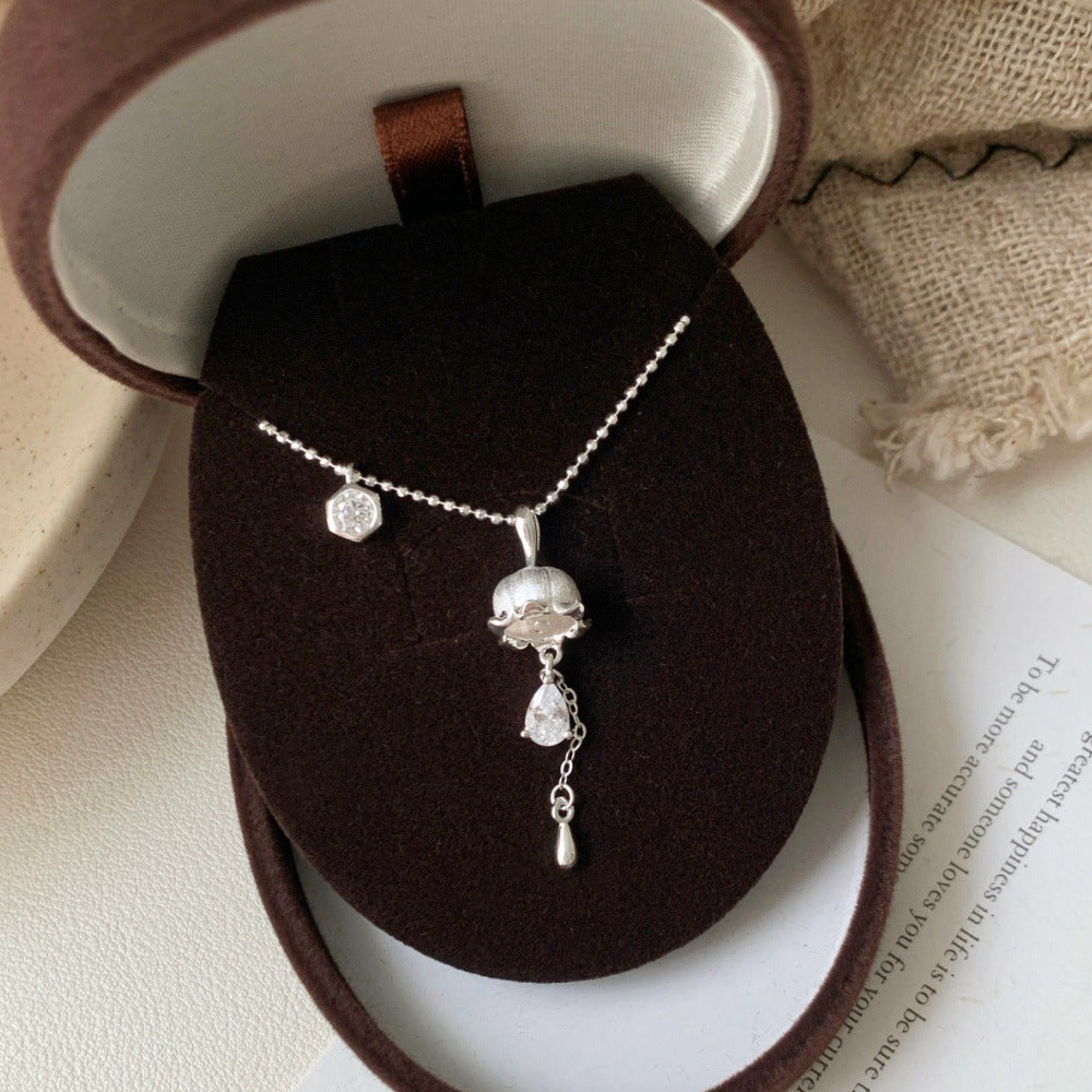 “Silver Lily of the Valley” S925 Sterling Silver Jewelry Set