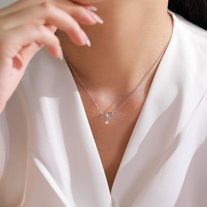 “Lumi Bow” 925 Sterling Silver Bow Jewelry Set